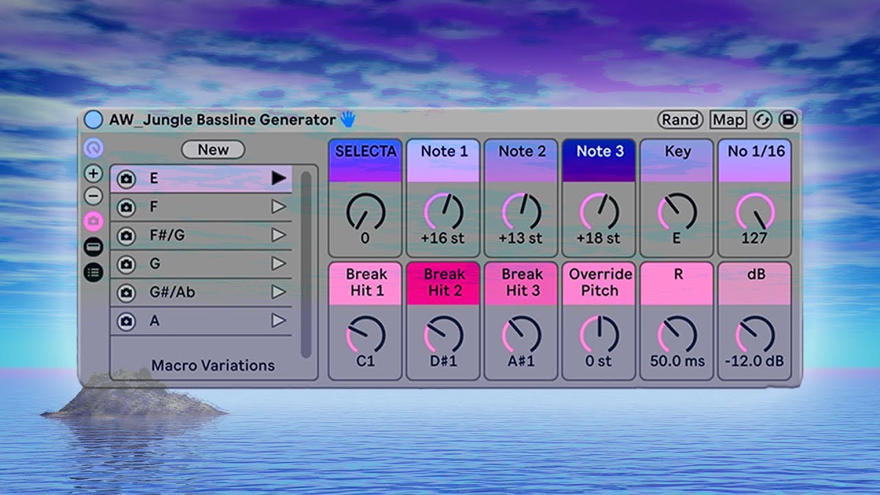 Jungle Bassline Generator with Ableton Stock MIDI Devices | Automate Your 808 Bass Patterns