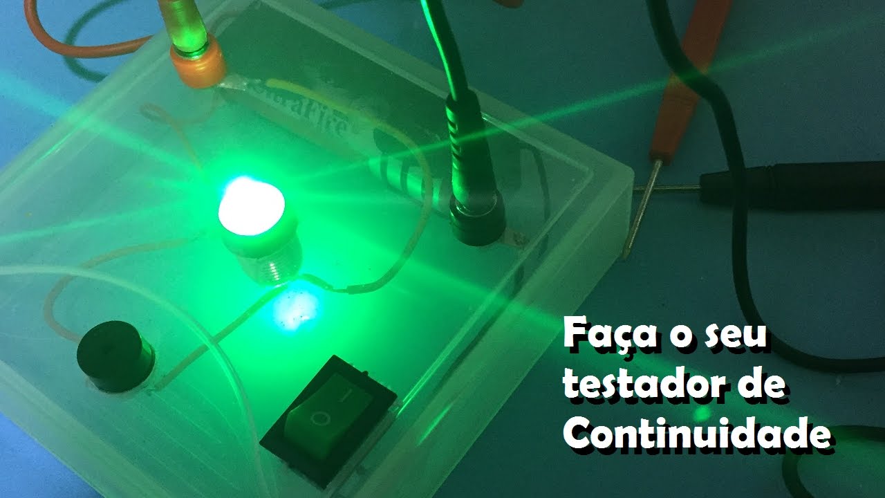 Faça seu testador de continuidade. Circuito fácil.