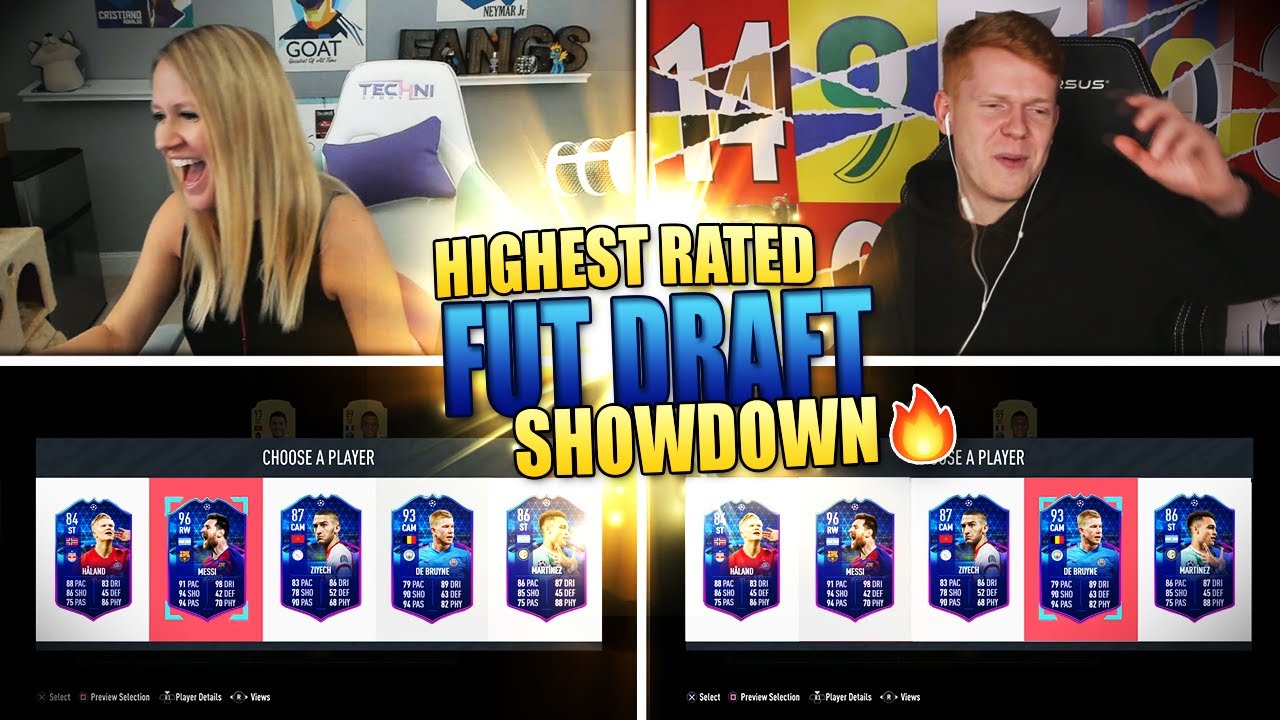 FIFA 20 HIGHEST RATED FUT DRAFT SHOWDOWN | TOTTGS EDITION
