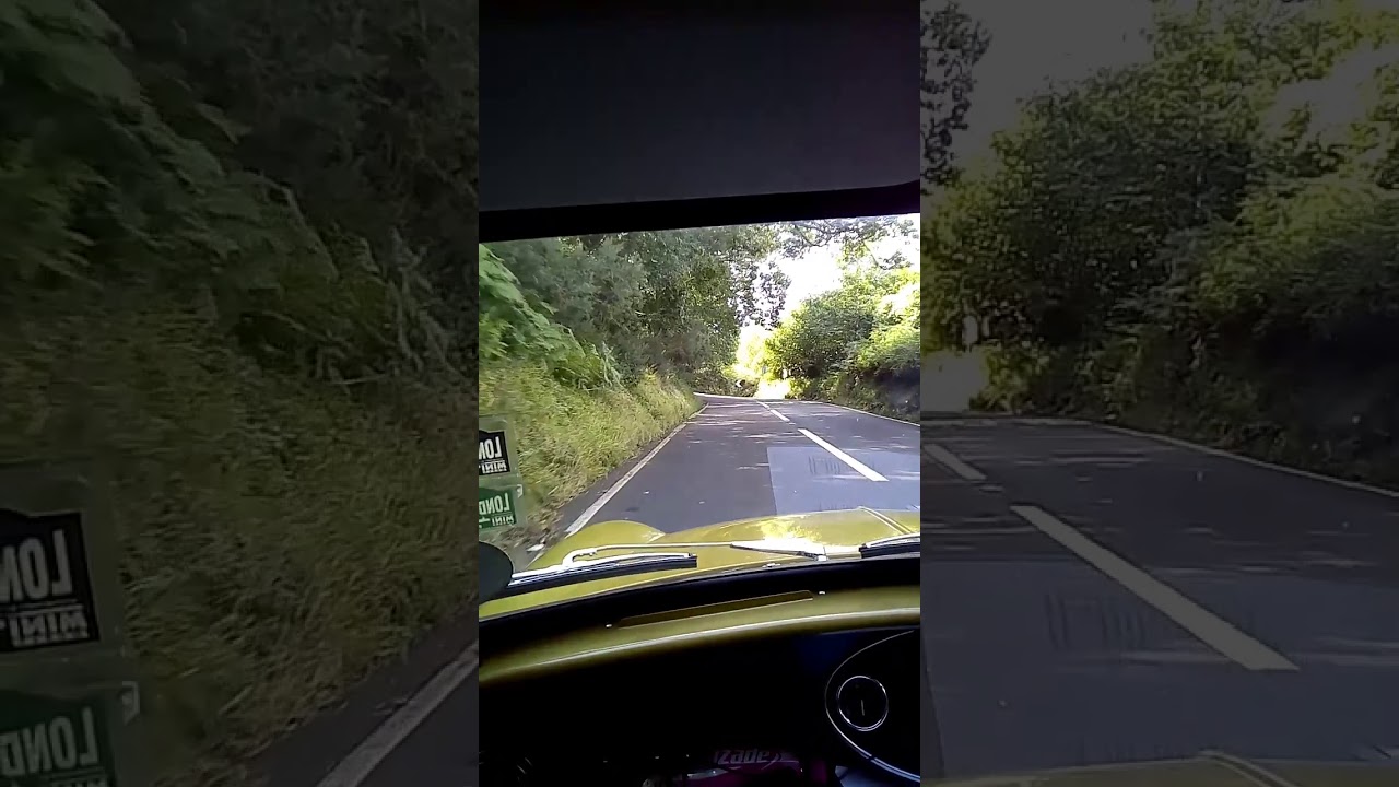 Porlock Hill in a Classic Mini