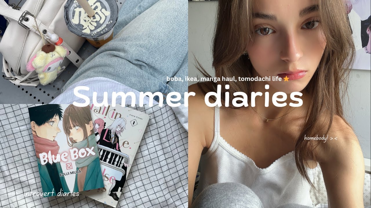 SUMMER DAIRIES 🎐| manga collection update, homebody, ikea, boba trips, tomodachi life