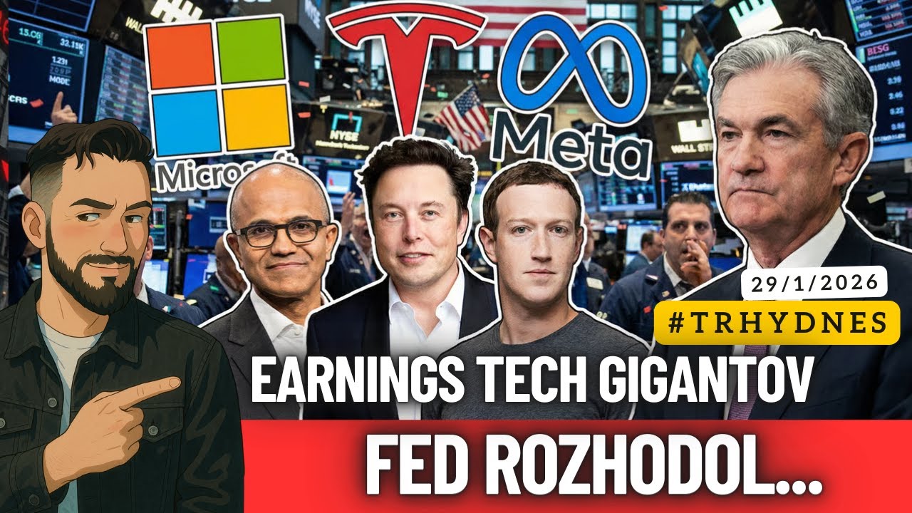 Ako rozhodol Fed? ⚠️ Výsledky Meta, Microsoft a Tesla 💹 Zlato a striebro letia! 🚀 