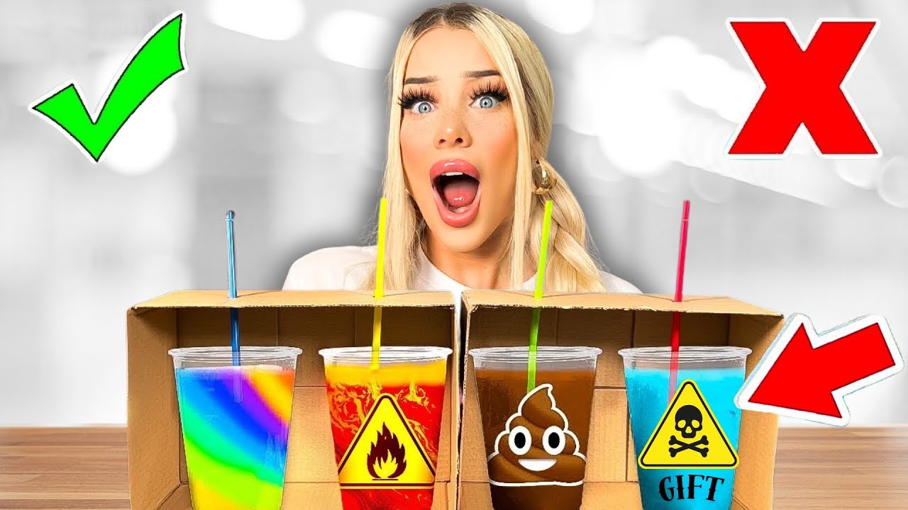 TRINKE NICHT das FALSCHE Getränk CHALLENGE 😳