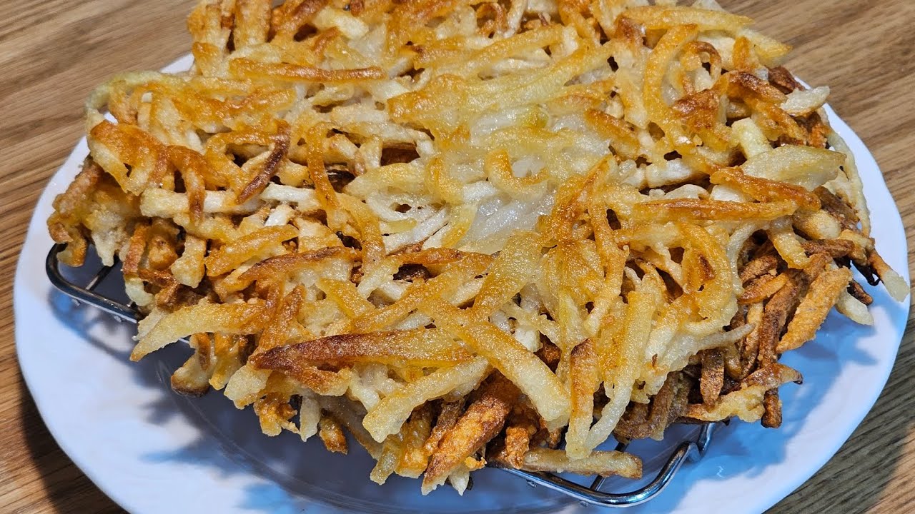 마지막 한입까지 바삭한 감자채전 🥔🔥