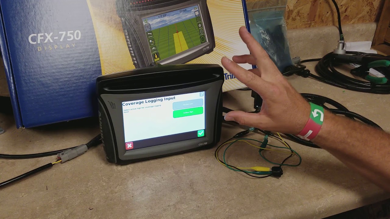 Coverage logging using a switch on CFX750 Display