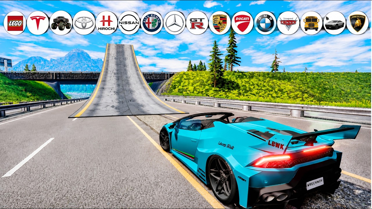 Only 1 Car Survived This Impossible Bridge 😱 | BeamNG | Part 3