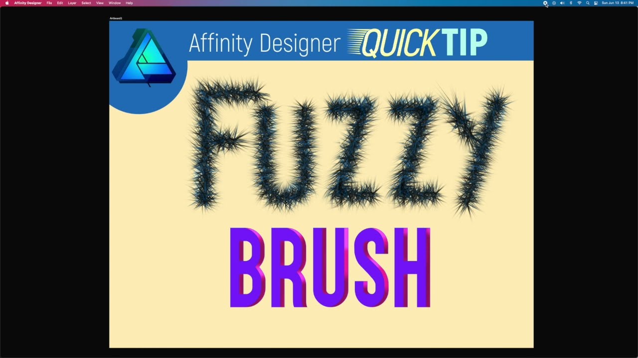 Affinity QuickTip: Make A Fuzzy Brush