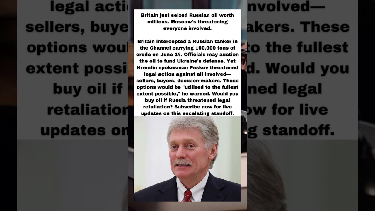 Will Anyone Buy Russia's Seized Oil? Kremlin Issues WARNING