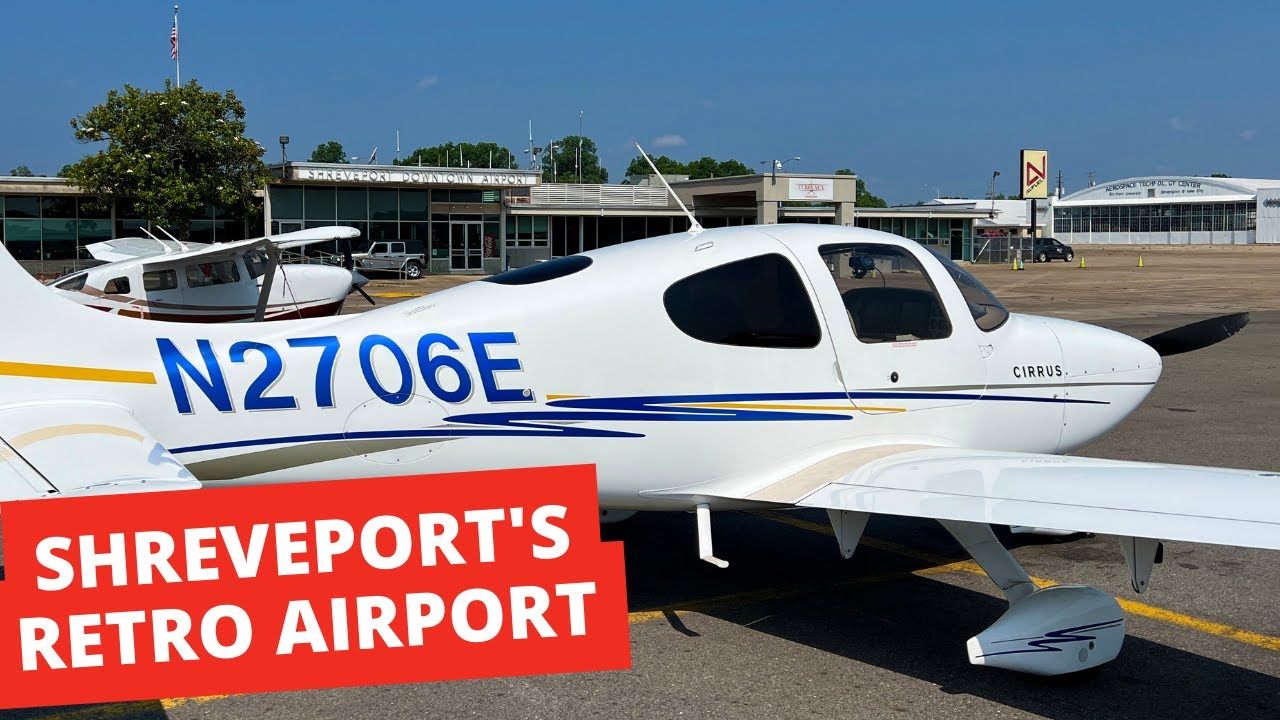 Flying to Shreveport's RETRO 1950s Airport: Cirrus SR20