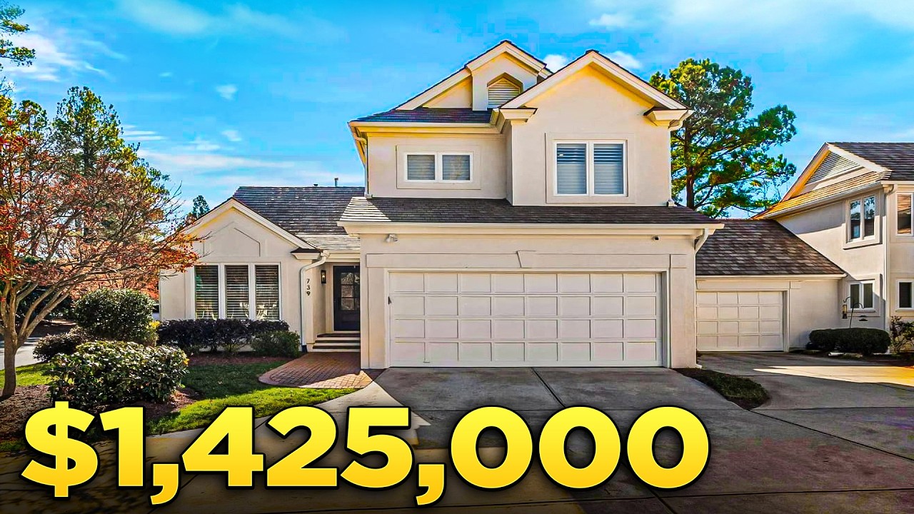 Inside a Luxury Home for Sale in Cary NC | Preston Lake & Golf Course Views Under $1.5M