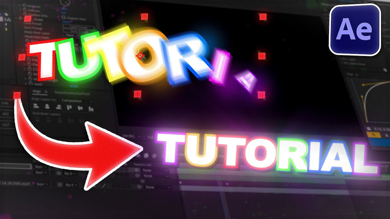 Как создать анимационные эффекты текста в After Effects! (ОЧЕНЬ ПРОСТО)