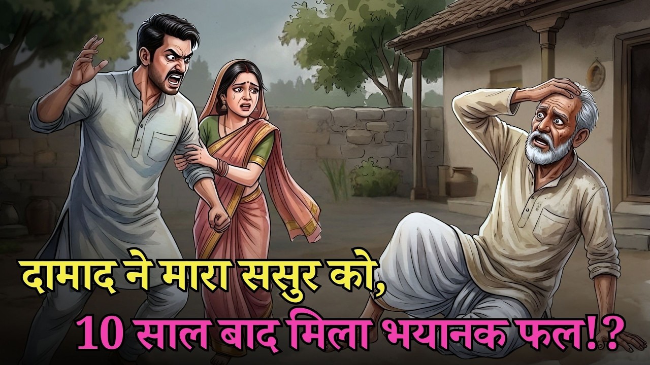 दामाद ने ससुर को बेरहमी से पीटा – 10 साल बाद कर्मों का ऐसा डरावना फल मिला! | कर्म का न्याय