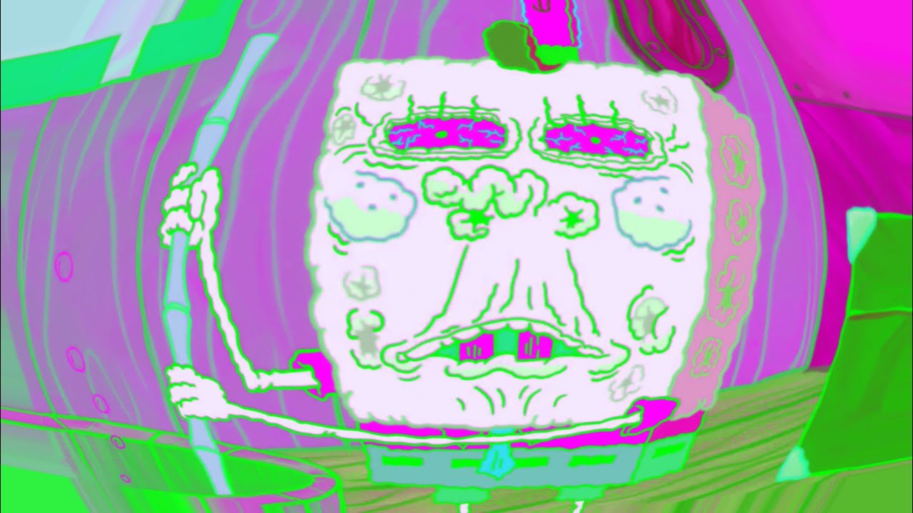 SpongeBob has a silly face😆  (Powered by: Preview2 Effects)