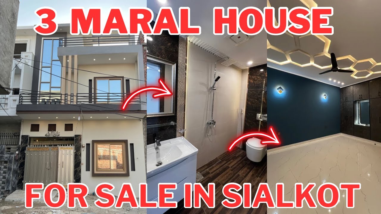 3 Marla House For Sale in Hamza Ghous Sialkot