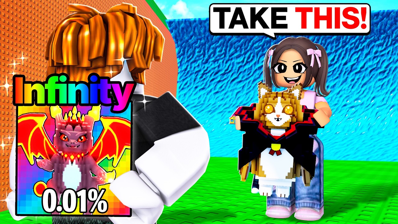 I Pretended To Be a NOOB, Then Gave Away INFINITY Brainrots!