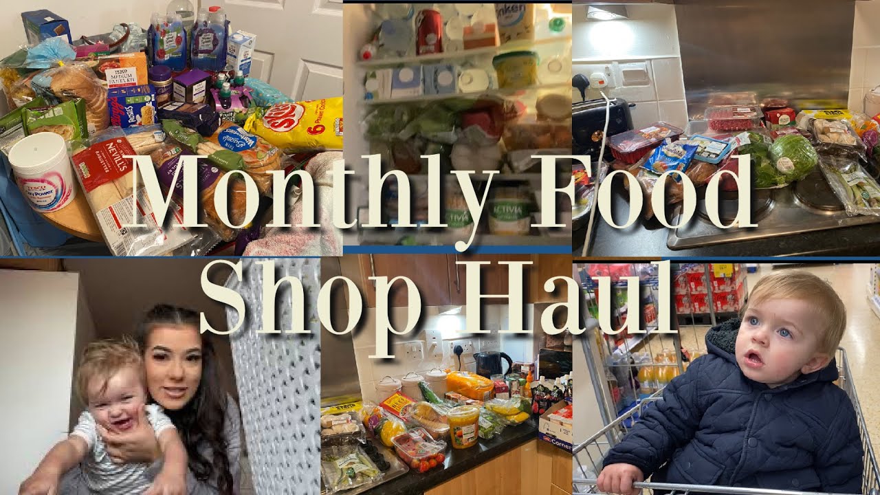 Monthly Food Shop Haul | Tesco | Teen Mum