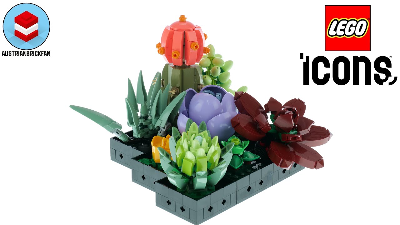 LEGO Icons Botanical Collection 10309 Succulents Speed Build
