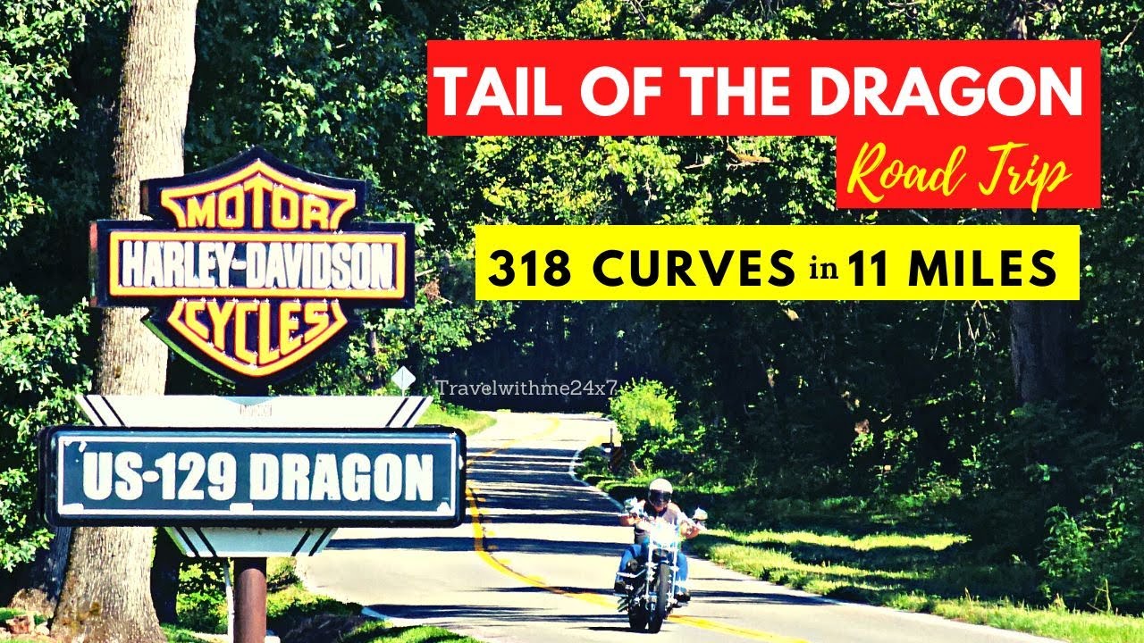US Highway 129 Tail Of The Dragon Road | Harley Davidson road trip Deal's Gap #us129 #tennessee