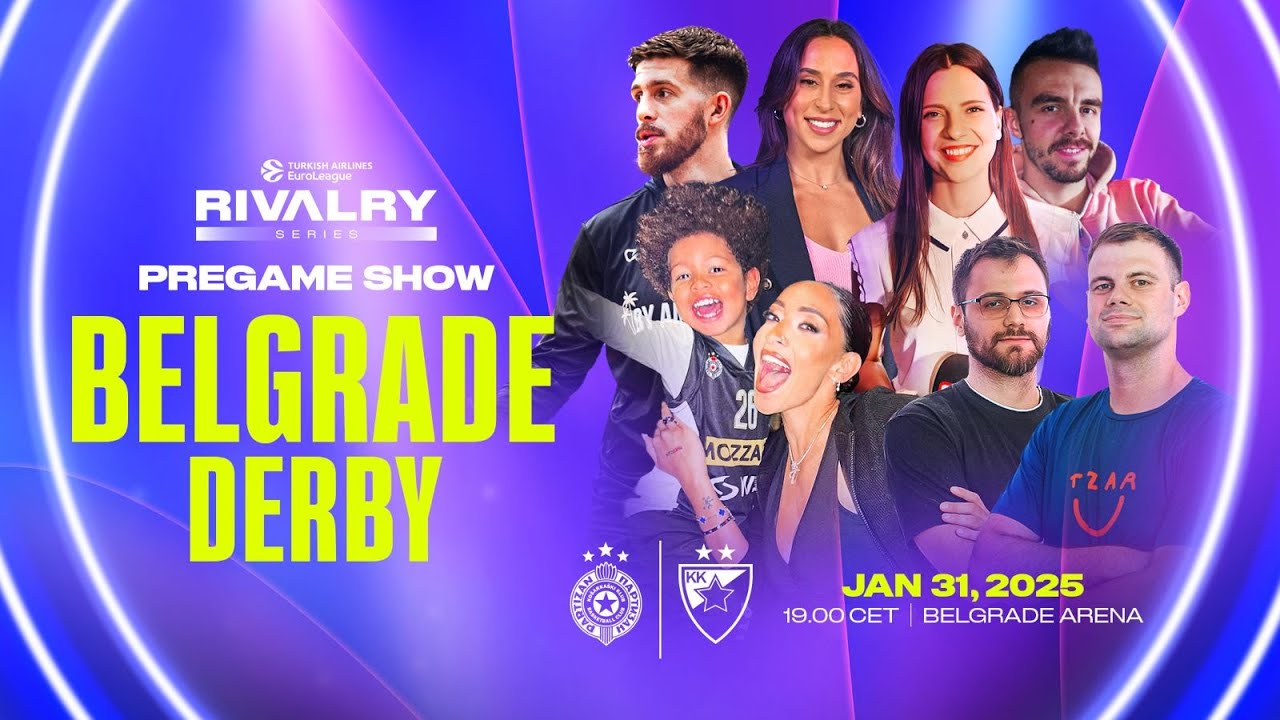 Belgrade Rivalry DERBY | Partizan - Crvena Zvezda | Pre-game show, LIVE SCORE and post-game show