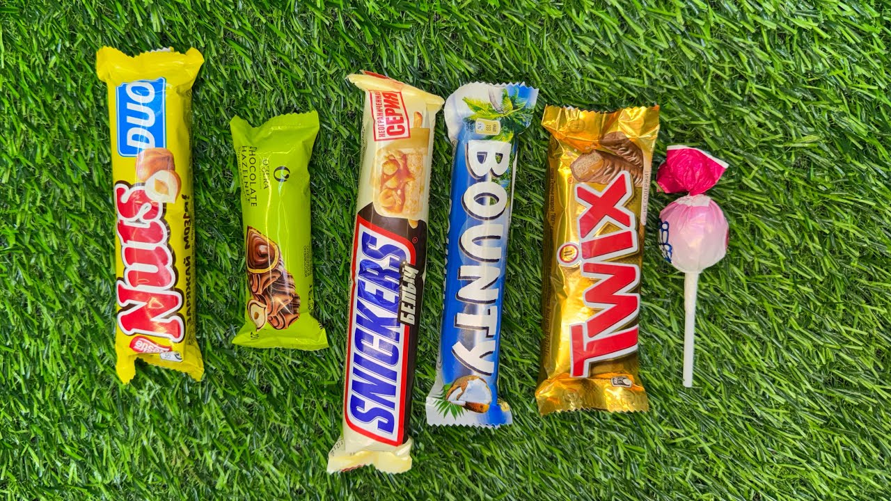 ASMR Most Popular Candys / some lots of colorful rainbow lollipop candy / unpackingchocolate eat