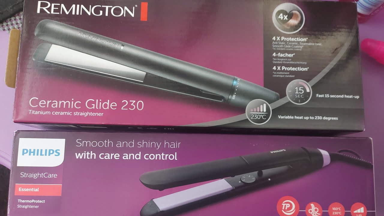Comparing two budget friendly straighteners....Remington Ceramic glide 230 VS Phillips StraightCare.
