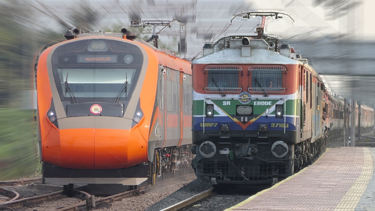 BACK to BACK High SPEED Overtakes | Super Fast TRAINS OVERTAKES Express & Freight | Indian Railways