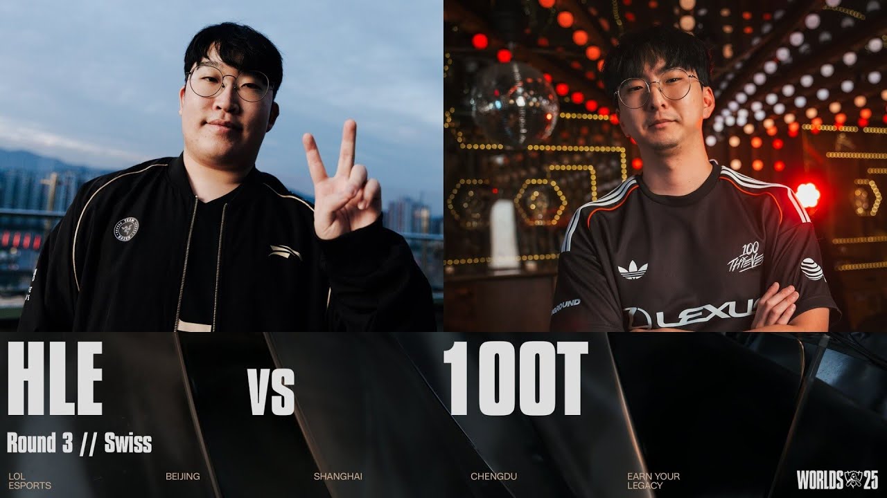 HLE vs 100T | WORLDS 2025 | Swiss | Game 01 | Hanwha Life Esports vs 100 Thieves