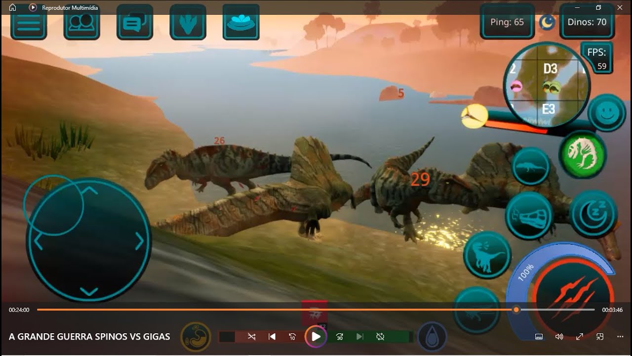 A GRANDE GUERRA SPINOS VS GIGAS THE CURSED ISLE
