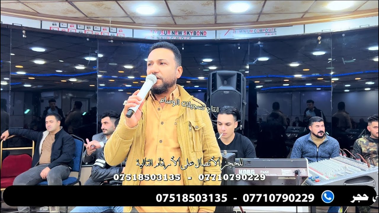 صقر نينوى الأول الفنان احمد الجبوري و المايسترو انوشي ابن الدليم قاعة تاج العريس زفاف كرم الدبوس
