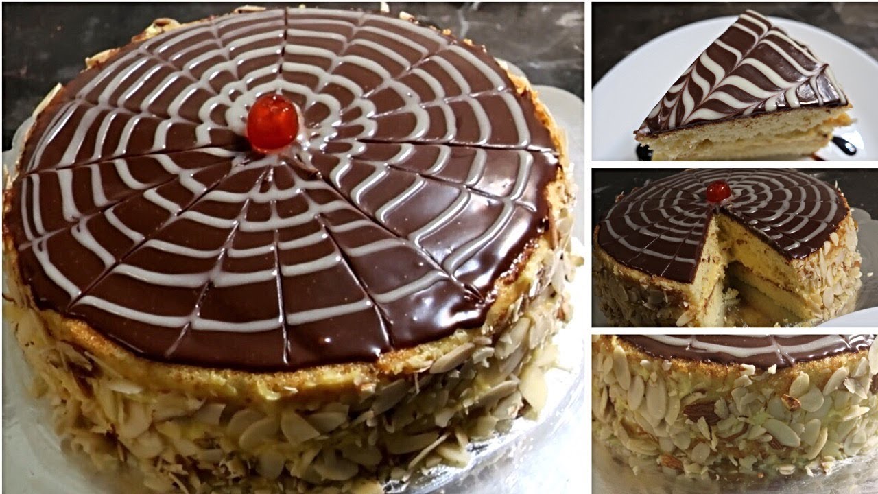 Custard Filled Cake Recipe - Boston Cream Pie Recipe by (Cook with Madeeha)