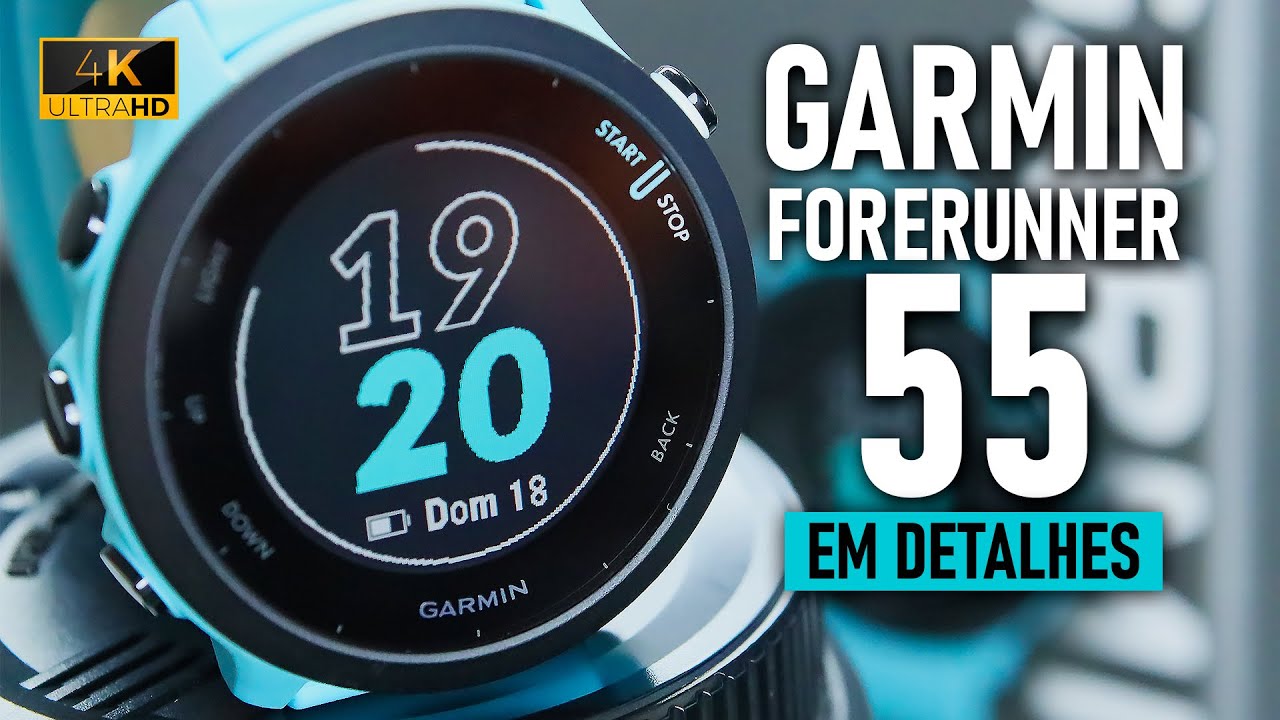 🟢⌚ GARMIN Forerunner 55 - Em Detalhes 🔎