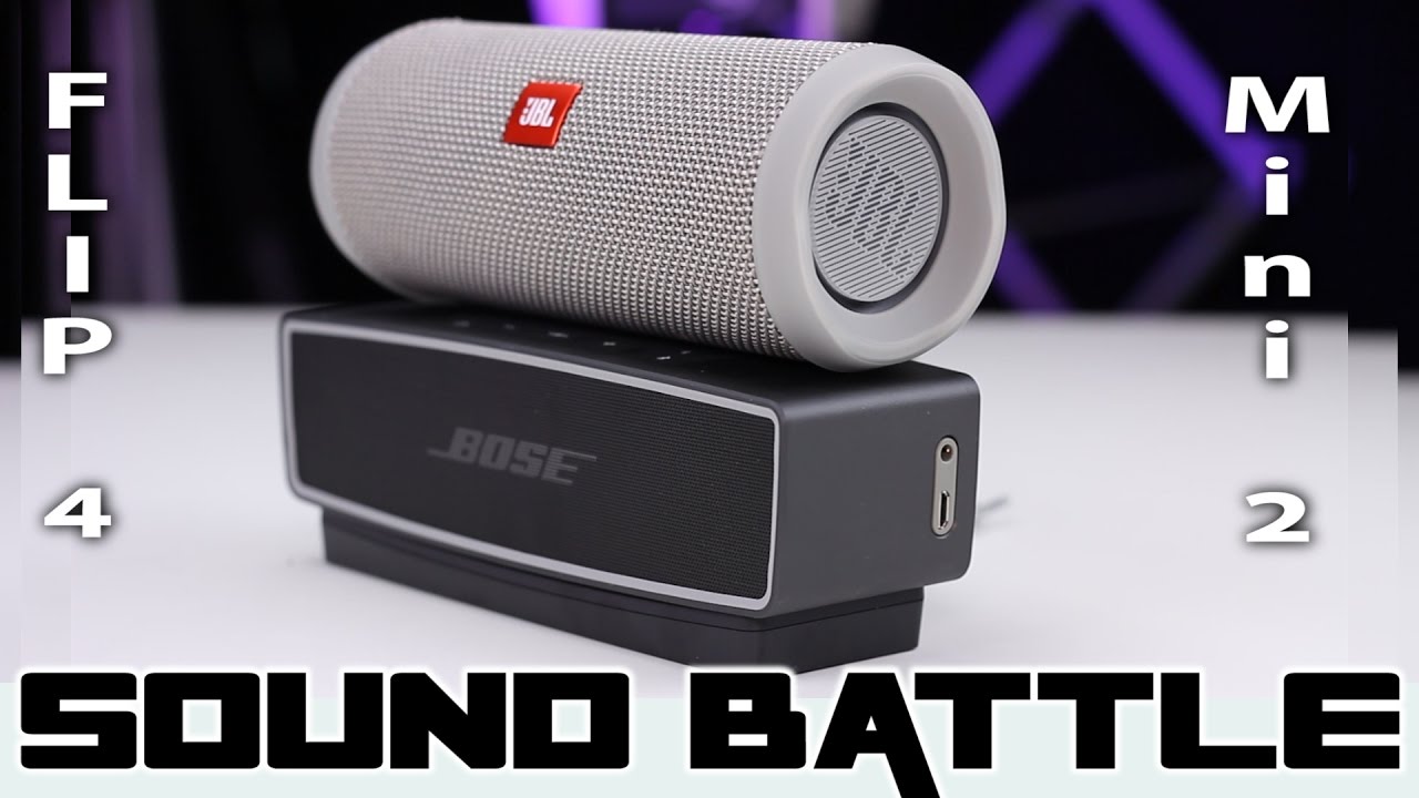 JBL Flip 4 vs Bose SoundLink Mini 2 :SoundBattle - The real sound comparison (Binaural Recording)
