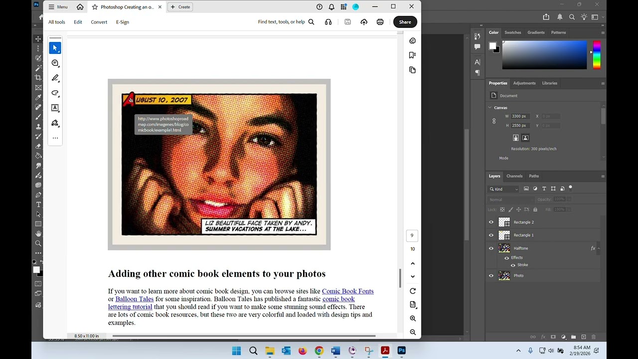 Photoshp Creating an Old Comic Book Effect 2026