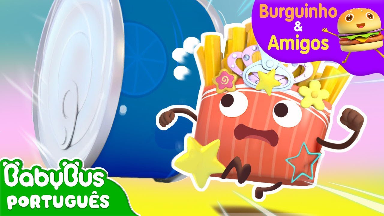Perseguindo o Batatinha | Aventuras Alimentares | Burguinho e Amigos | Desenho Infantil | BabyBus