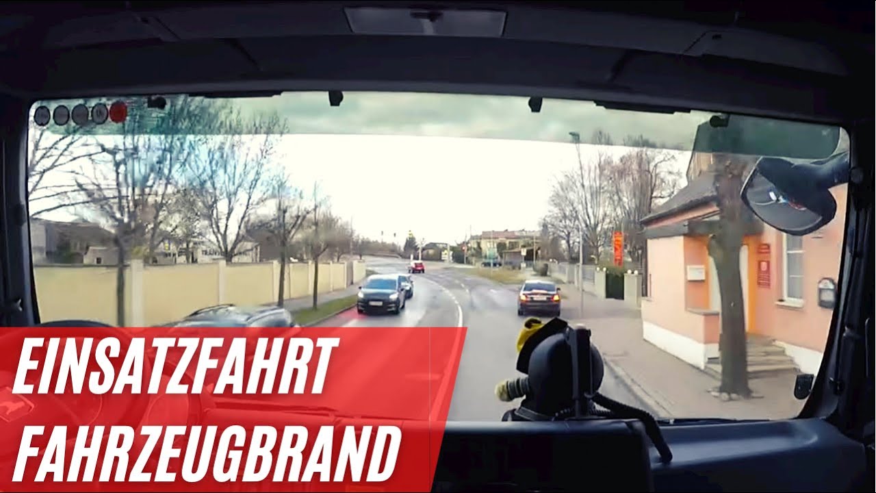 Einsatzfahrt Feuerwehr // Fahrzeugbrand!
