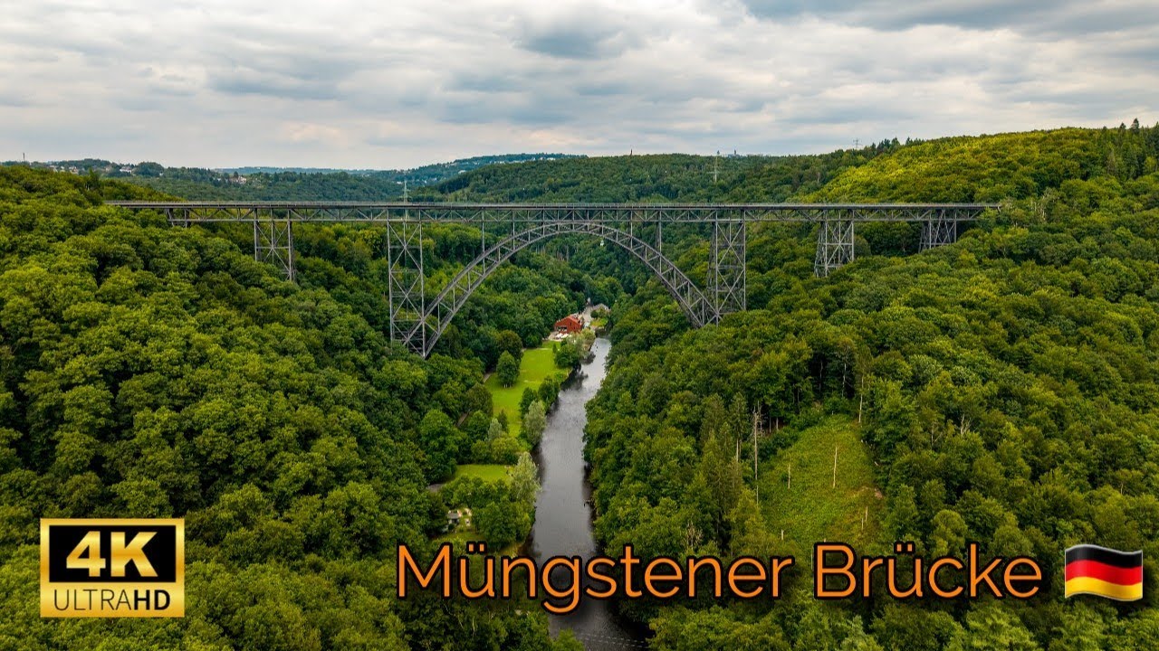 MÜNGSTENER BRÜCKE 🇩🇪 by DRONE - 4K [Ultra HD]