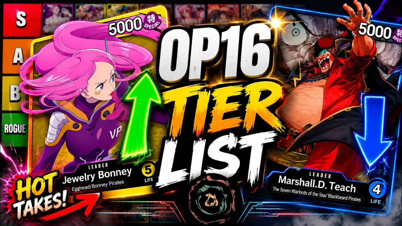 OP16 Tier List Before Release! BONNEY #1? Blackbeard OVERRATED?
