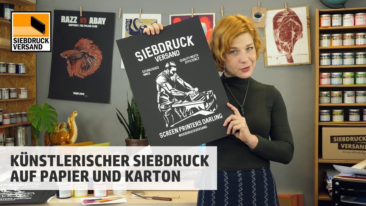 Künstlerischer Siebdruck auf Papier / The art of Printmaking