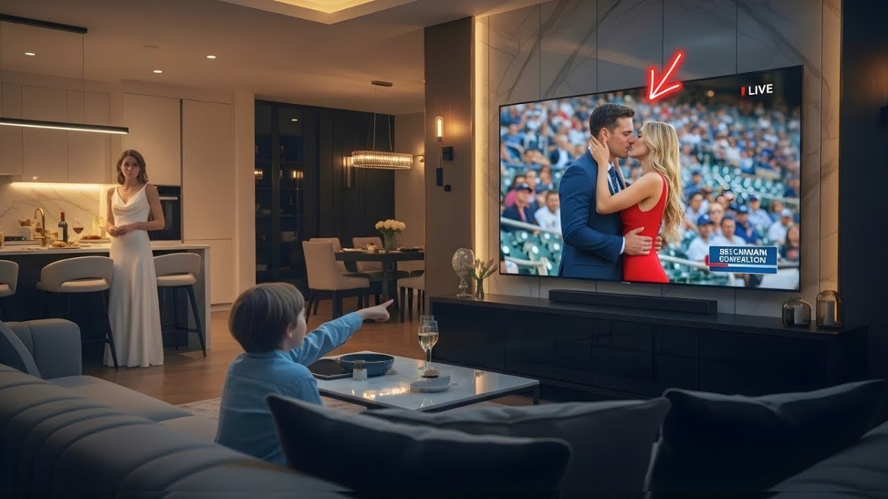 Il disait être en réunion — mais apparaît en live baseball avec sa maîtresse