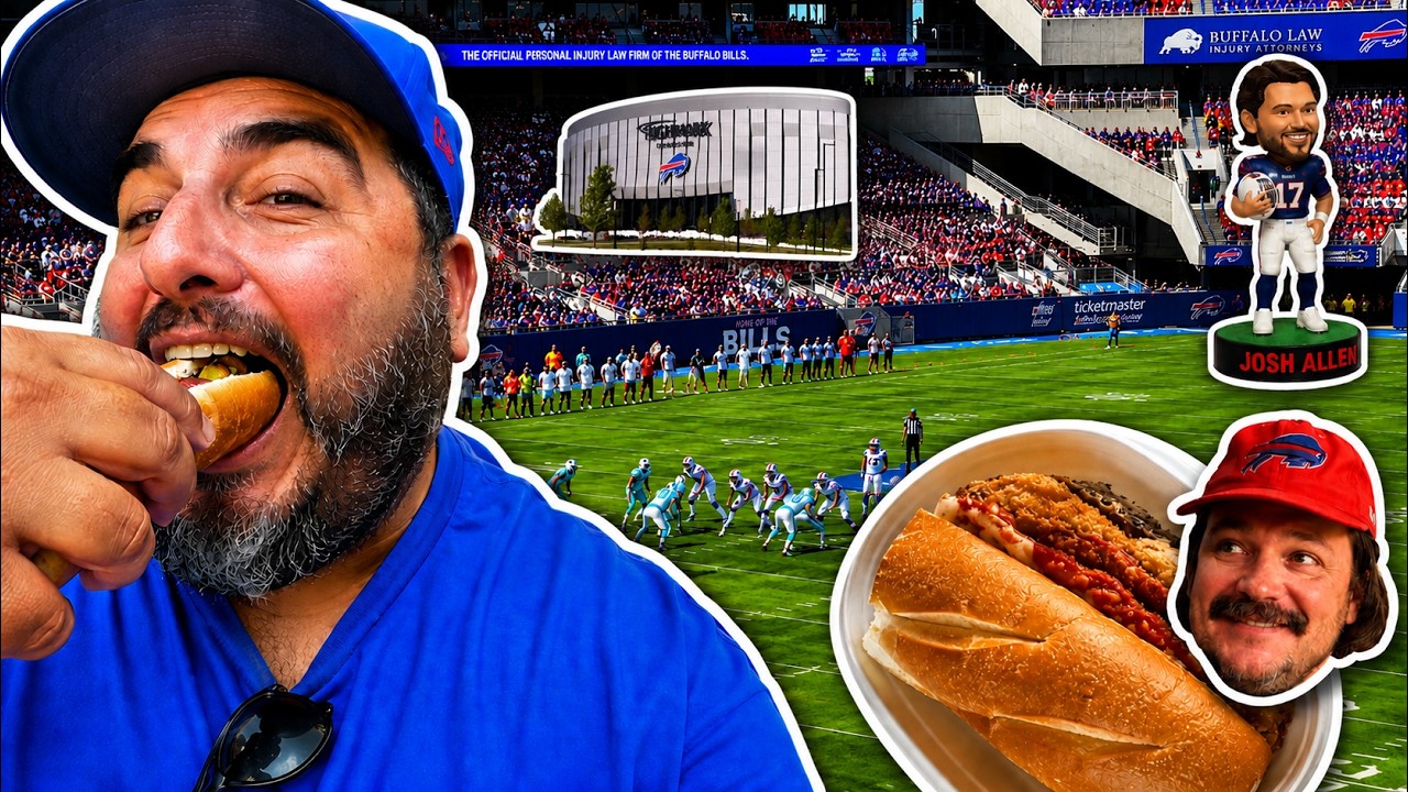 I Ate My Way Through Highmark Stadium | Buffalo Bills Game Day (Preseason)