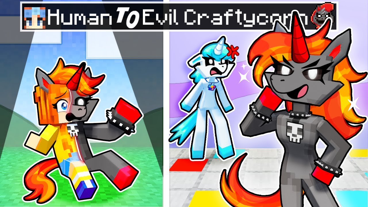 From HUMAN to CRAFTYCORN'S EVIL SISTER in Minecraft?!