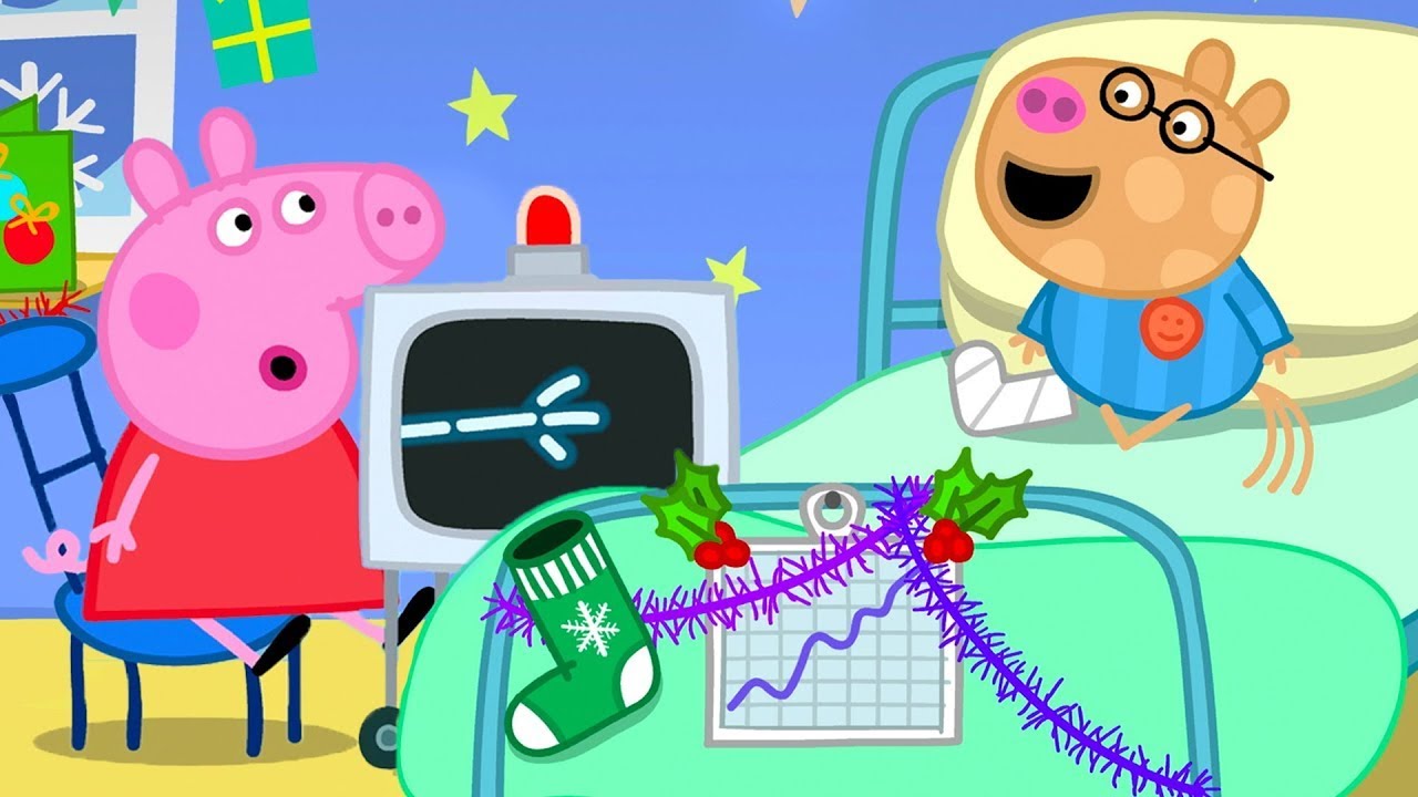 Socks and Stickers: A Festive Hospital Visit 🩺 | Peppa Pig Full Episodes