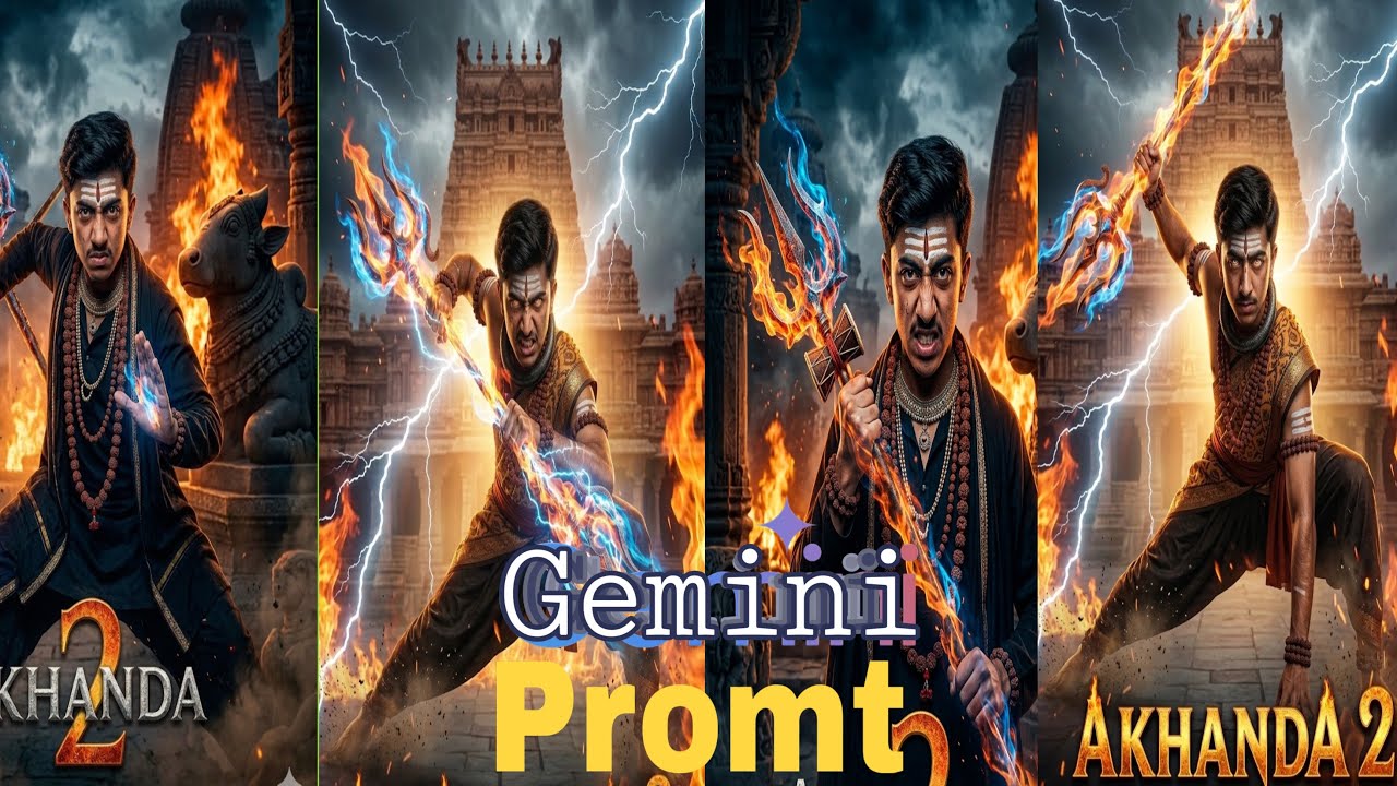 Gemini Al Prompt to Create Akhanda 2 Poster | Akhanda 2 Movie Poster Tutorial #googlegemini #Prompt