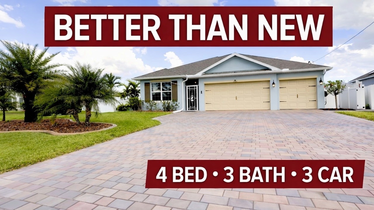 Better Than New Cape Coral Home | 4 Bed 3 Bath | Lots of Upgraded & a Dream Backyard