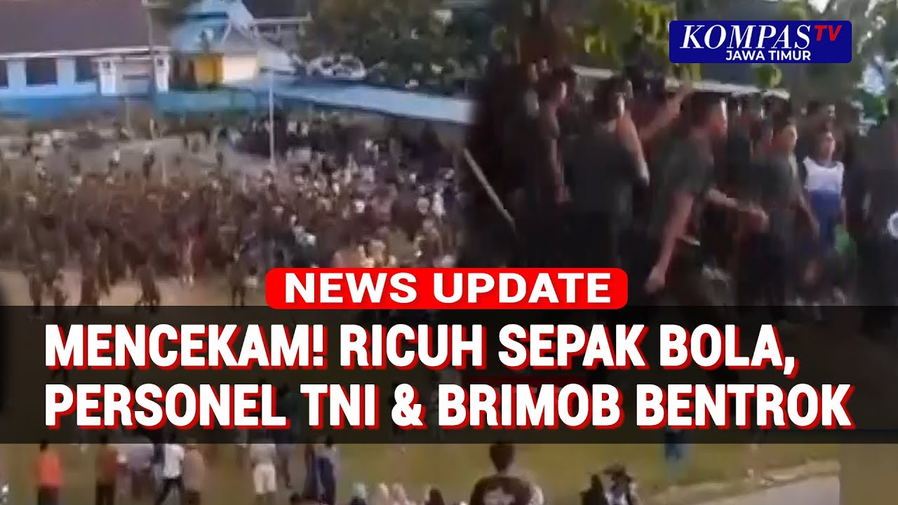 Bentrokan TNI & Brimob Pecah Usai Laga Sepak Bola di Buton Selatan