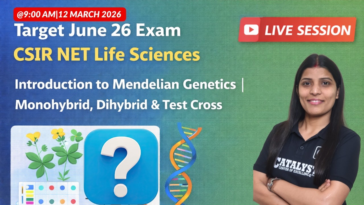 Mendelian Genetics - Monohybrid, Dihybrid & Test Cross | CSIR NET Life Sc | Lec 1|Dr. Shama shukla