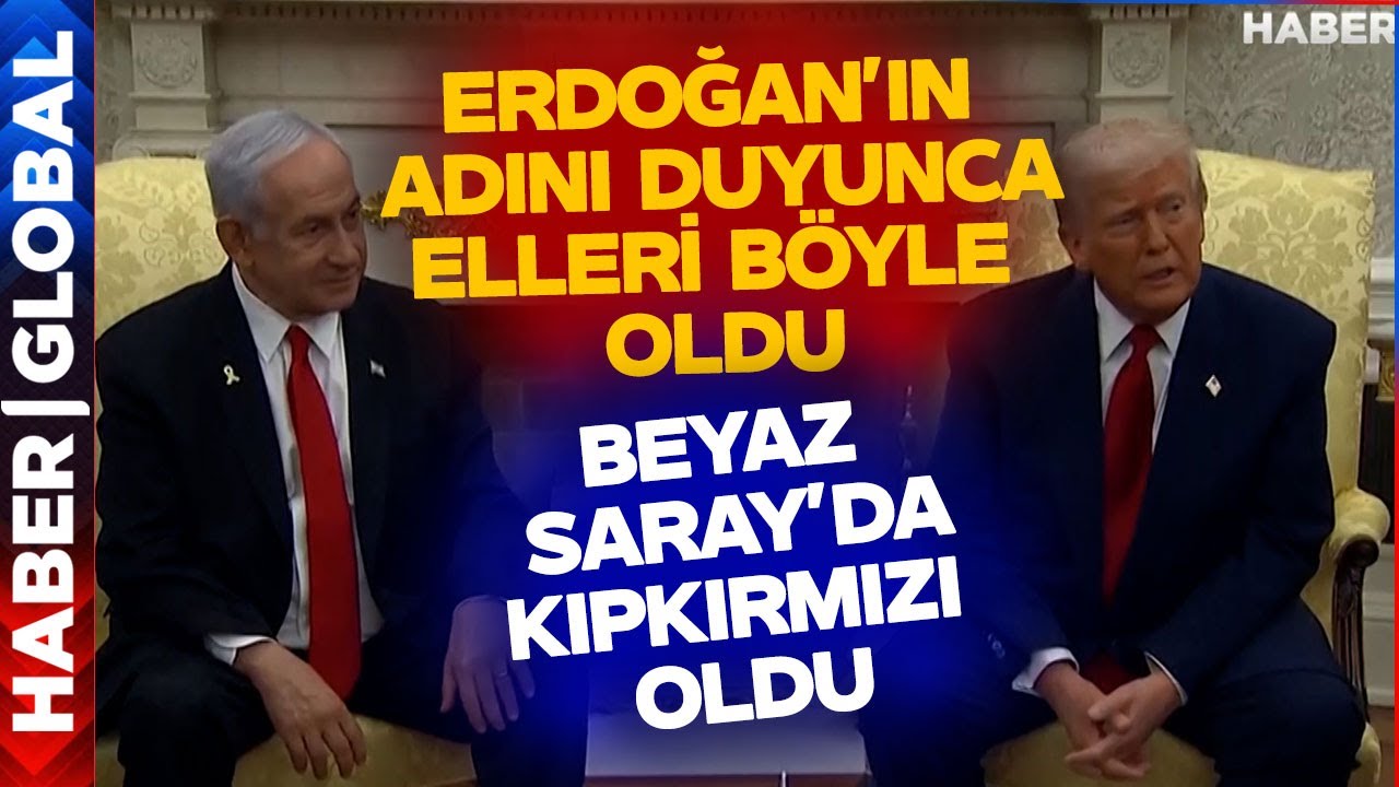 Trump, Erdoğan'I Dakikalarca Övünce Netanyahu'nun Elleri Dikkat Çekti! Şaşkınlığını Gizleyemedi