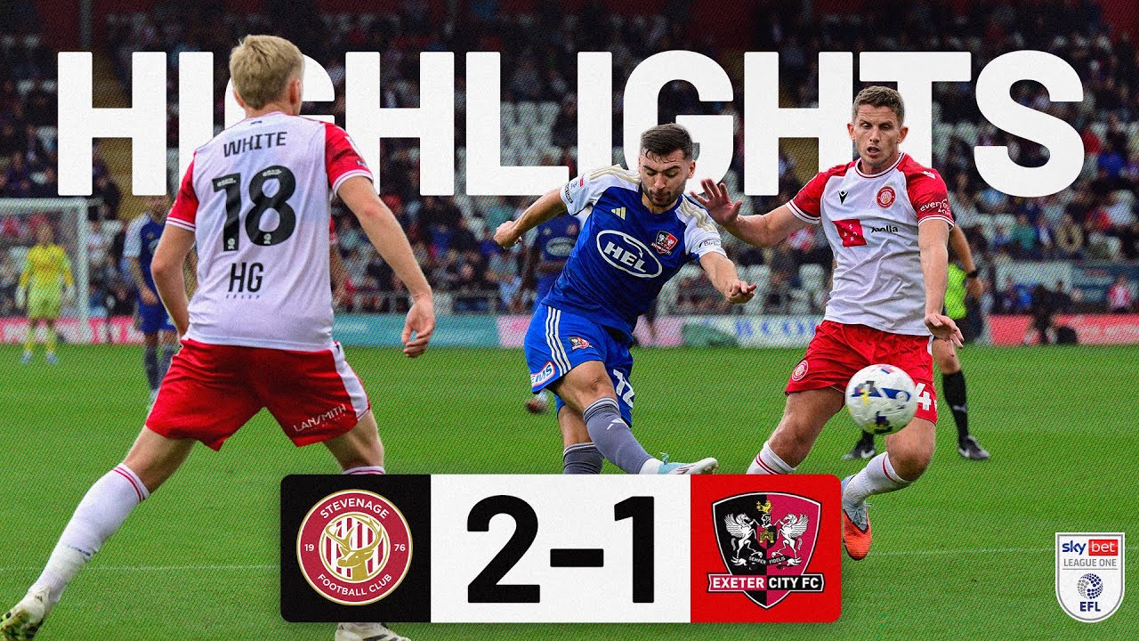 HIGHLIGHTS: Stevenage 2 Exeter City 1 (20/9/25) EFL Sky Bet League One | Exeter City Football Club