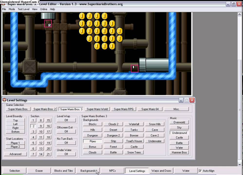 SMBX Tutorial: How to make a warp, door or Super Mario Bros 2 potion in Super Mario Bros X