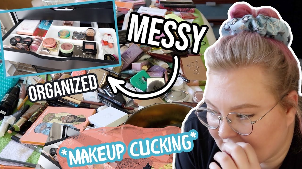 Relaxing Makeup Organization... Actually Putting My Makeup Away and Trying To Stay Motivated!